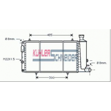 1505501 KUHLER SCHNEIDER Радиатор, охлаждение двигател