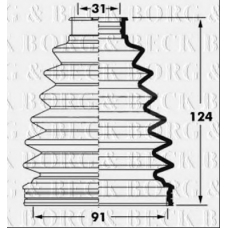 BCB6056 BORG & BECK Пыльник, приводной вал