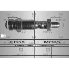 80527 Malo Тормозной шланг