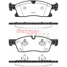 1170785 METZGER Комплект тормозных колодок, дисковый тормоз