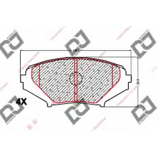 BP1681 DJ PARTS Комплект тормозных колодок, дисковый тормоз