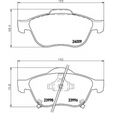 8DB 355 011-041 HELLA Комплект тормозных колодок, дисковый тормоз