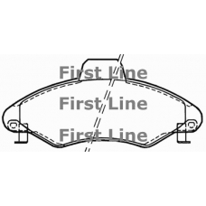 FBP1649 FIRST LINE Комплект тормозных колодок, дисковый тормоз
