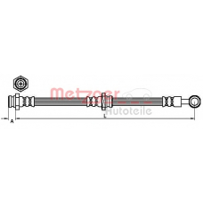 4110629 METZGER Тормозной шланг