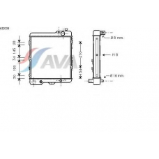 AI2038 AVA Радиатор, охлаждение двигателя