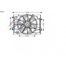 HY7519 GERI Вентилятор, охлаждение двигателя