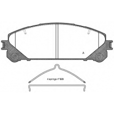 BPA1312.00 OPEN PARTS Комплект тормозных колодок, дисковый тормоз