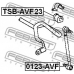 TSB-AVF23 FEBEST Опора, стабилизатор