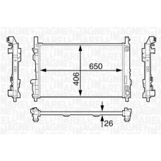 350213126700 MAGNETI MARELLI Радиатор, охлаждение двигателя