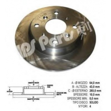 IBP-1410 IPS Parts Тормозной диск