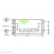 31-1219 KAGER Радиатор, охлаждение двигателя