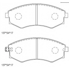 KD9713 ASIMCO Комплект тормозных колодок, дисковый тормоз