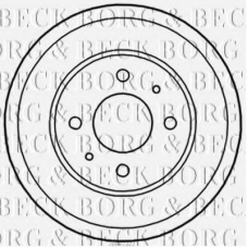 BBR7222 BORG & BECK Тормозной барабан