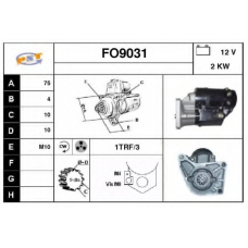 FO9031 SNRA Стартер