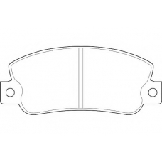 WBP20841A WAGNER LOCKHEED Комплект тормозных колодок, дисковый тормоз