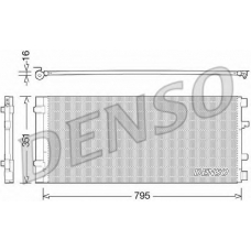 DCN23037 DENSO Конденсатор, кондиционер