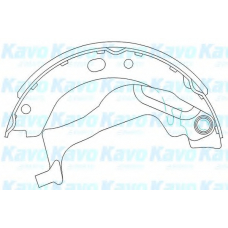 KBS-9909 KAVO PARTS Комплект тормозных колодок