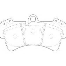 WBP23693A WAGNER LOCKHEED Комплект тормозных колодок, дисковый тормоз