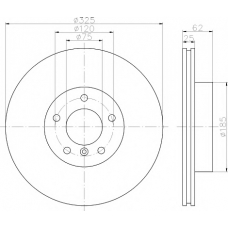 MDC1719 MINTEX Тормозной диск