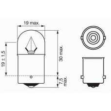 1 987 302 506 BOSCH Лампа накаливания