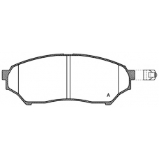 BPA0845.01 OPEN PARTS Комплект тормозных колодок, дисковый тормоз