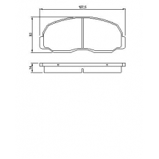 0 986 424 180 BOSCH Комплект тормозных колодок, дисковый тормоз