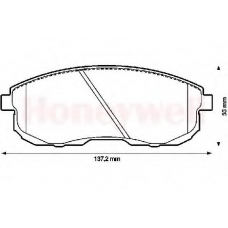 572345B BENDIX Комплект тормозных колодок, дисковый тормоз