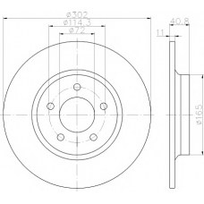 8DD 355 112-901 HELLA PAGID Тормозной диск