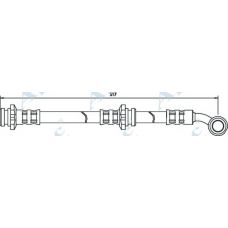 HOS3384 APEC Тормозной шланг