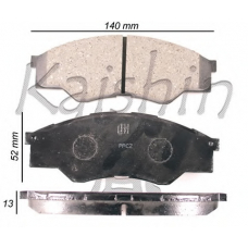 D2275 KAISHIN Комплект тормозных колодок, дисковый тормоз