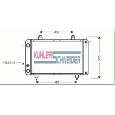 1501201 KUHLER SCHNEIDER Радиатор, охлаждение двигател