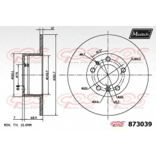 873039.6980 MAXTECH Тормозной диск