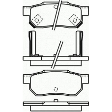 T0034 PAGID Комплект тормозных колодок, дисковый тормоз