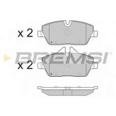 BP3195 BREMSI Комплект тормозных колодок, дисковый тормоз