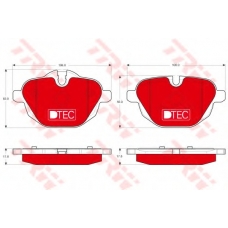 GDB1840DTE TRW Комплект тормозных колодок, дисковый тормоз