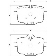 MDB3763 MINTEX Комплект тормозных колодок, дисковый тормоз