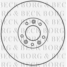 BBD5969S BORG & BECK Тормозной диск