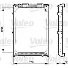 733529 VALEO Радиатор, охлаждение двигателя