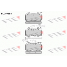 BL2565B1 FTE Комплект тормозных колодок, дисковый тормоз