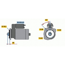 0 001 121 408 BOSCH Стартер