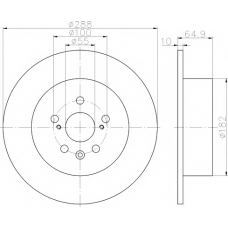 8DD 355 111-691 HELLA PAGID Тормозной диск