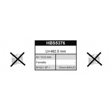 HBS5376 QUINTON HAZELL Тормозной шланг