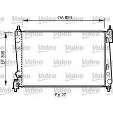 735041 VALEO Радиатор, охлаждение двигателя