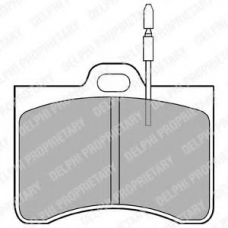 LP114 DELPHI Комплект тормозных колодок, дисковый тормоз