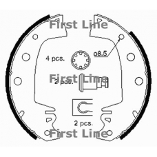 FBS163 FIRST LINE Комплект тормозных колодок