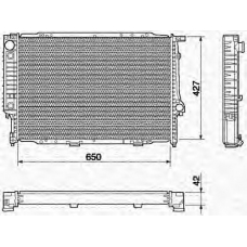 350213435000 MAGNETI MARELLI Радиатор, охлаждение двигателя