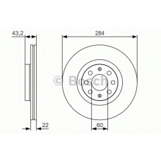 0 986 479 S91 BOSCH Тормозной диск