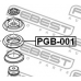 PGB-001 FEBEST Подшипник качения, опора стойки амортизатора