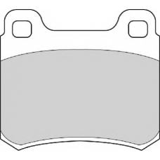 FD4173A NECTO Комплект тормозных колодок, дисковый тормоз
