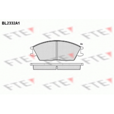 BL2332A1 FTE Комплект тормозных колодок, дисковый тормоз